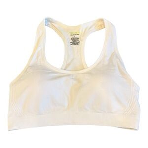 Tek Gear White Sports Bra large athletic